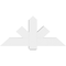 Ekena Millwork Kennewick Architectural Grade PVC Gable Bracket, 48"W x 22"H x 6"D x 6"F, 11/12 Pitch GBP048X22X0606KEN00 - alternate 5